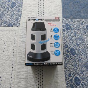 Bell & Howell Spinpower with Surge Protection, Power Station, new - open box
